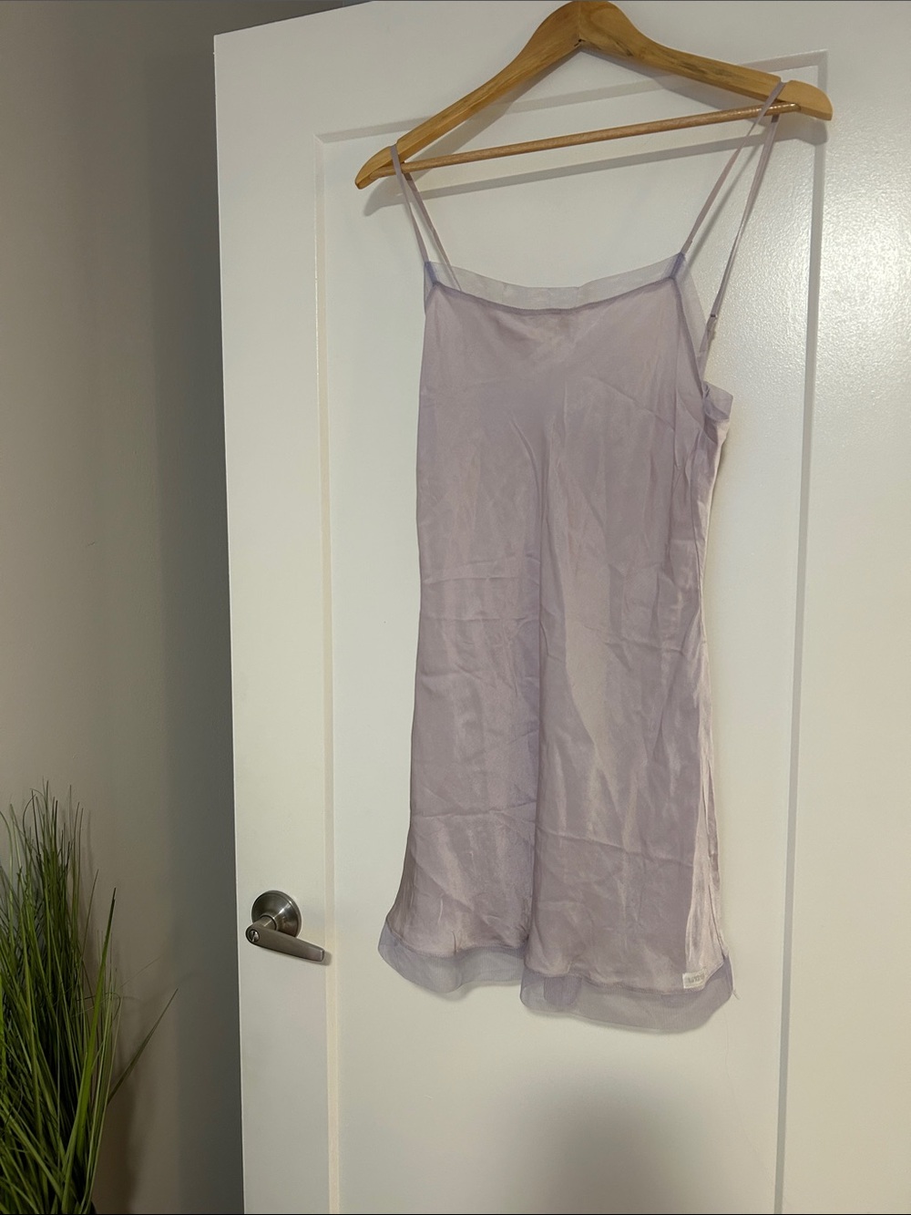 La SENZA Light Lavender Sheer Slip Dress